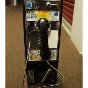 Vintage GTL Payphone Pay Phone Volume Push Button 80's 90's Man Cave Garage Deco
